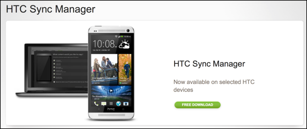 Htc one x sync manager download